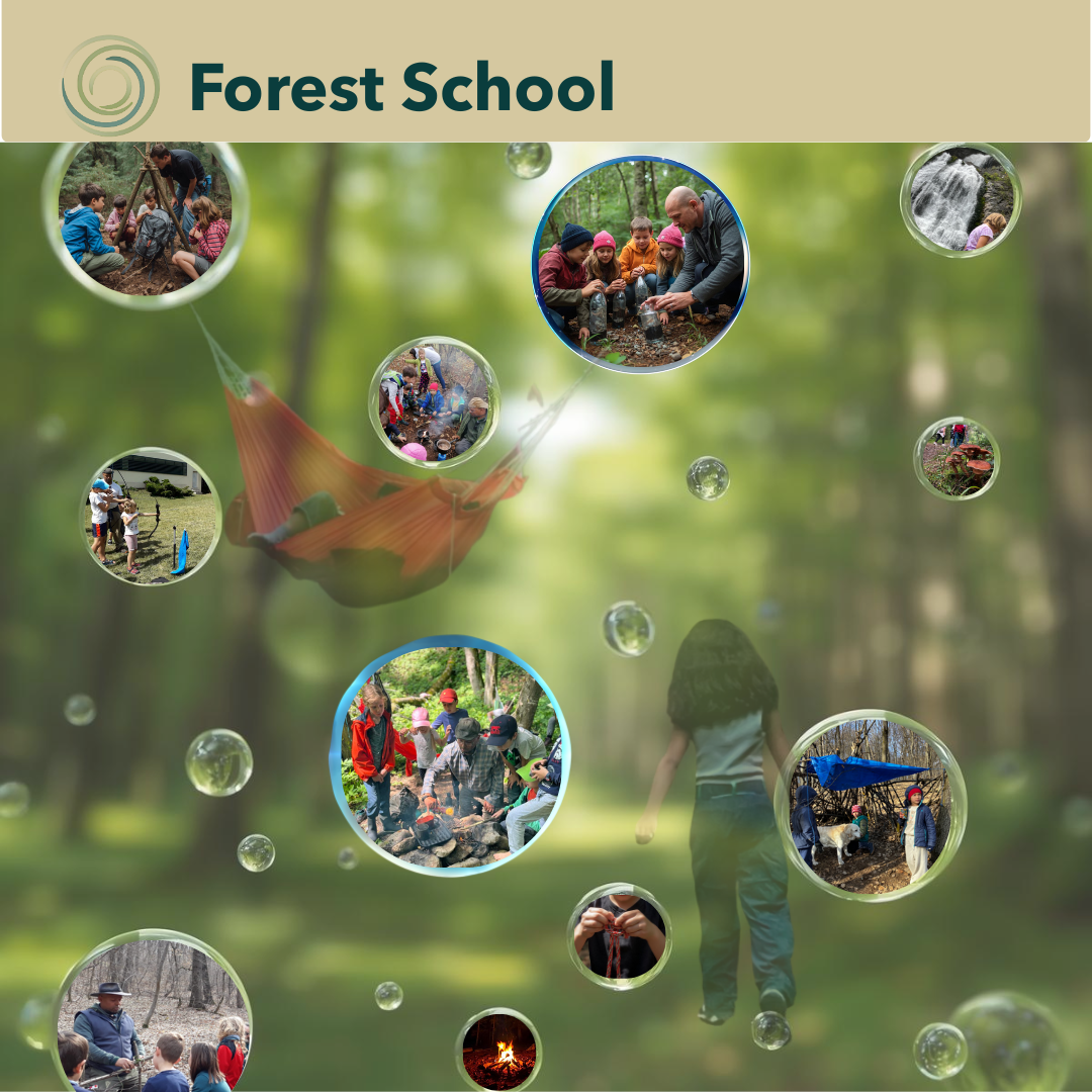 Children exploring outdoors during Forest School